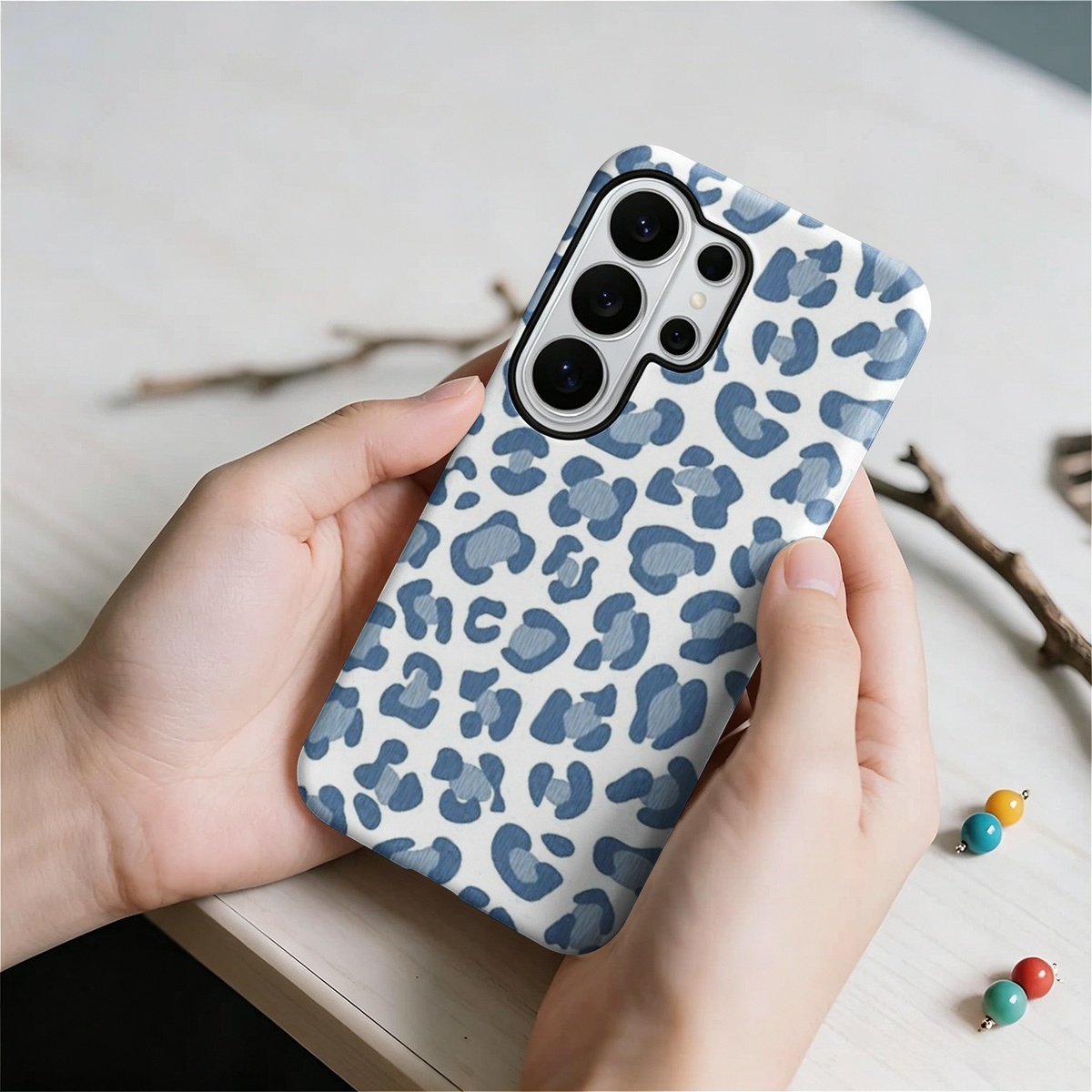 Blue Leopard Print 2-in-1 Dual - Computer Case ulasan dan harga
