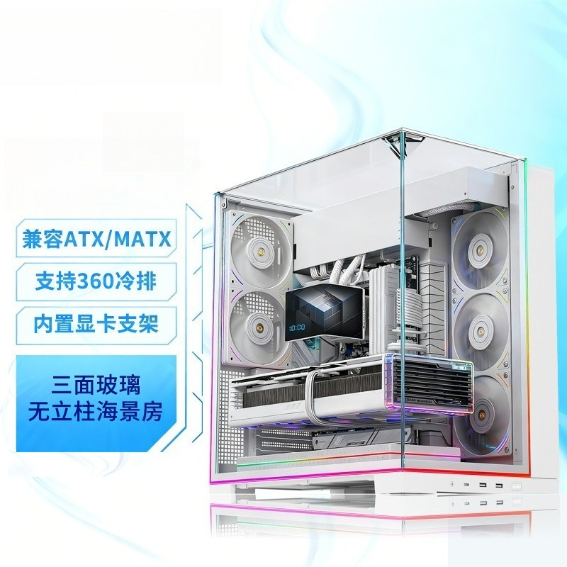 White Panoramic Triple Tempere - Atx Case ulasan dan harga