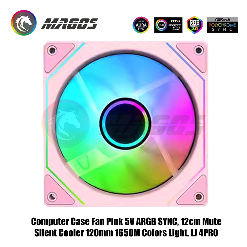 Computer Case Fan Pink 5V ARGB - Case Fans ulasan dan harga
