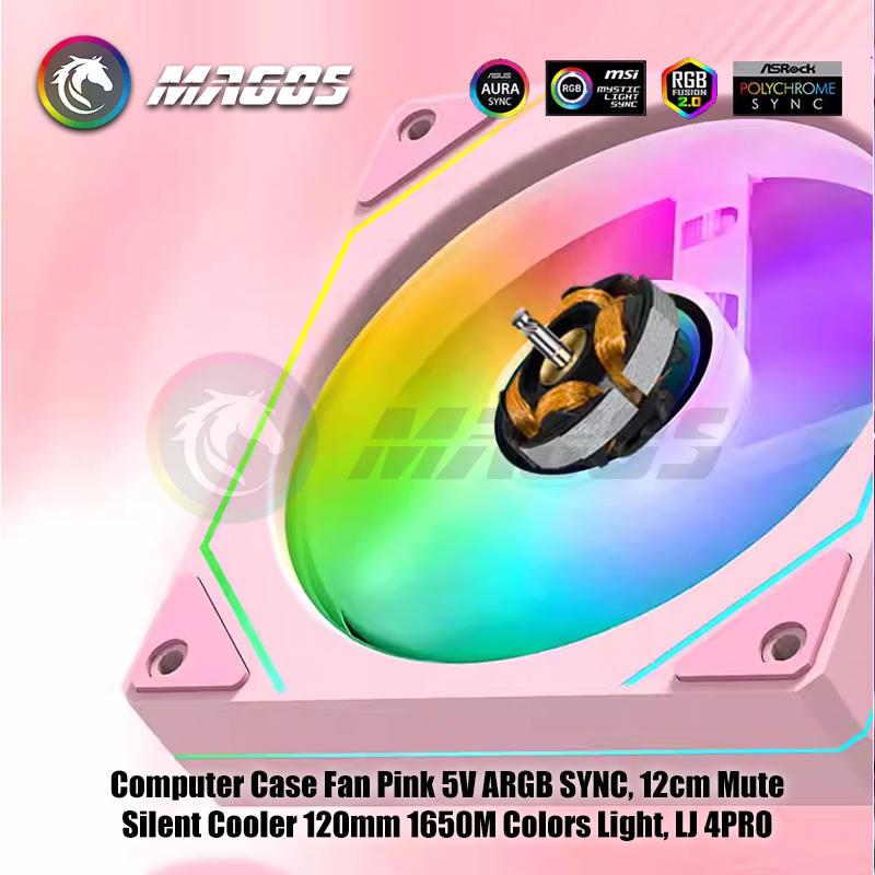 Computer Case Fan Pink 5V ARGB - Case Fans ulasan dan harga