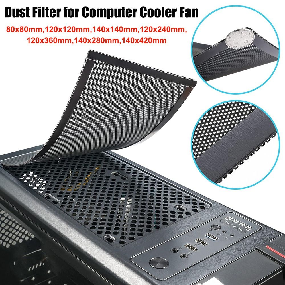 New PVC Dust Filter Cover Blac - Dust Filter Pc ulasan dan harga