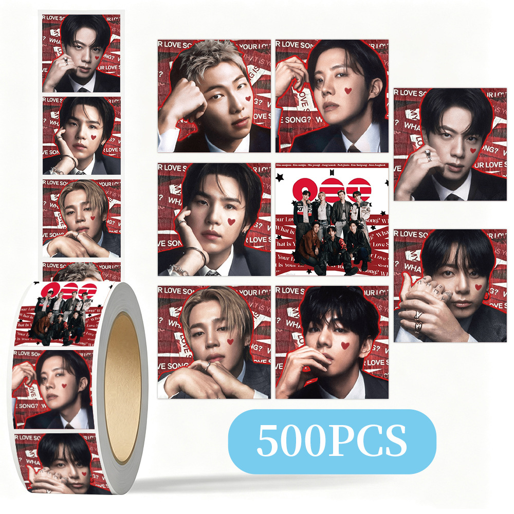 K-pop BTS Roll Stickers 500Pcs - Case Fans ulasan dan harga