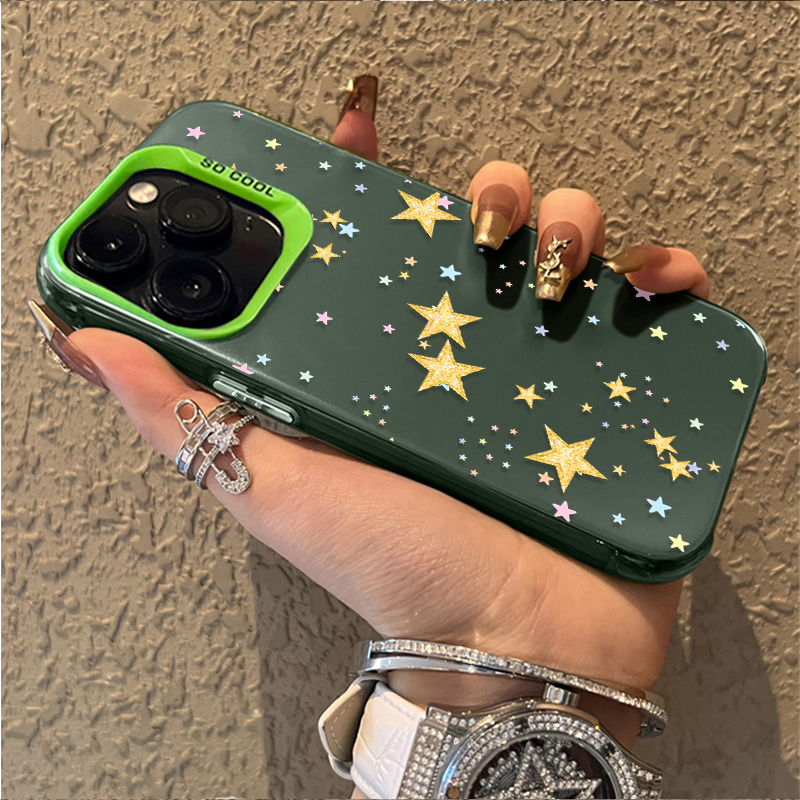 Colorful Star Pattern Matte Ha - Matte Pc Case ulasan dan harga